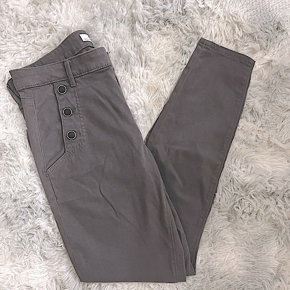 LOFT Sailor Sateen Pants. Size 8P. - Picture 3 of 9